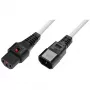 Καλώδιο Power-Lock MicroConnect MC-C13C14LOCK-2MW — IEC C13 σε C14, 2 m, βύσμα ασφάλισης