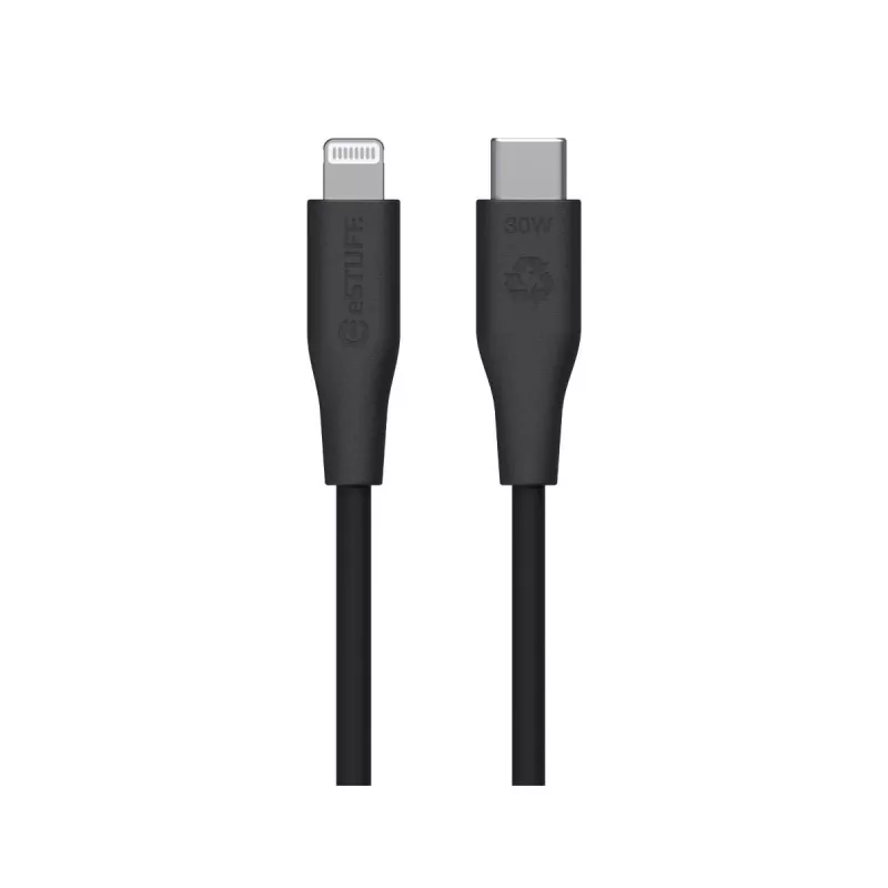 Καλώδιο Lightning σε USB-C eSTUFF ES602180 — 1 m, μαύρο, πιστοποιημένο MFi, RoHS