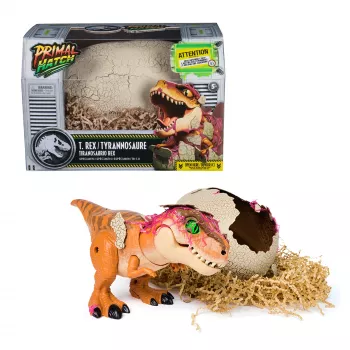 Jurassic World Primal Hatch διαδραστικό παιχνίδι-δεινόσαυρος & αυγό, εκκόλαψη & εκπαίδευση του δικού σου μωρού δεινόσαυρου με πάνω από 100 ήχους & αντιδράσεις, παιδικό παιχνίδι για αγόρια & κορίτσια από 5 ετών
