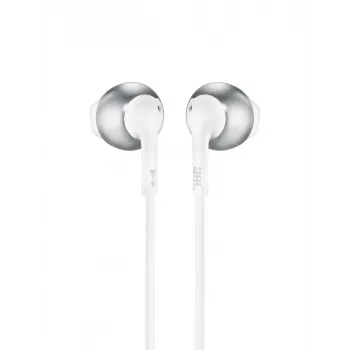 JBL Tune 205, ενσύρματο, 20 - 20000 Hz, κλήσεις/μουσική, 14,3 g, ακουστικά, χρώμιο, λευκό