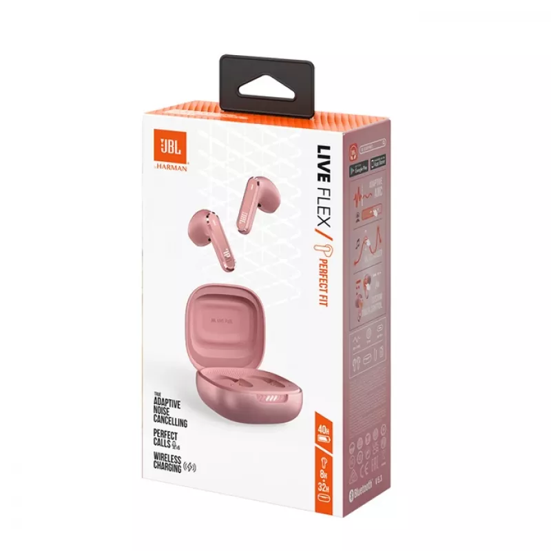 JBL LIVE FLEX headset ασύρματο in-ear κλήσεις/μουσική Bluetooth ροζ