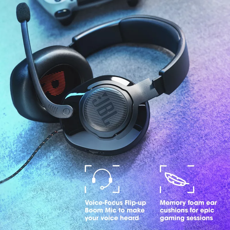 JBL Quantum 200 ΜΑΥΡΟ, ενσύρματο, 20 - 20000 Hz, gaming, 248 g, ακουστικά, μαύρο