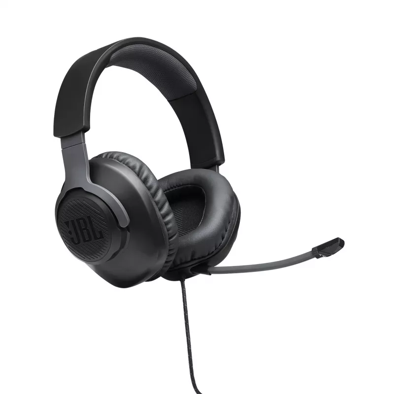 JBL Quantum 100 μαύρο, ενσύρματο, gaming, 20 - 20000 Hz, 216 g, ακουστικά, μαύρο