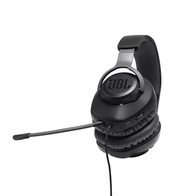 JBL Quantum 100 μαύρο, ενσύρματο, gaming, 20 - 20000 Hz, 216 g, ακουστικά, μαύρο