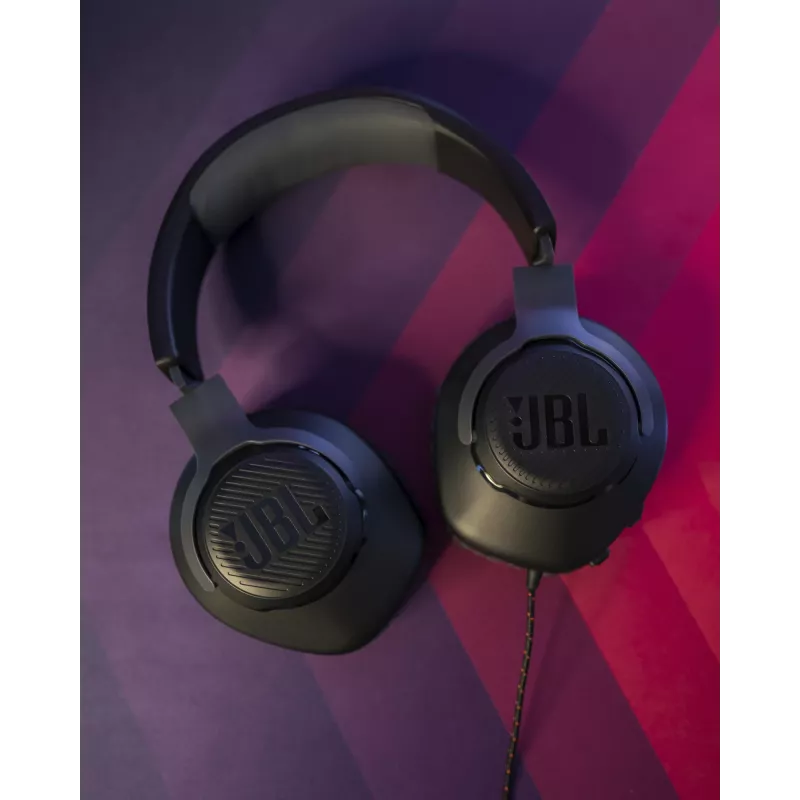 JBL Quantum 100 μαύρο, ενσύρματο, gaming, 20 - 20000 Hz, 216 g, ακουστικά, μαύρο