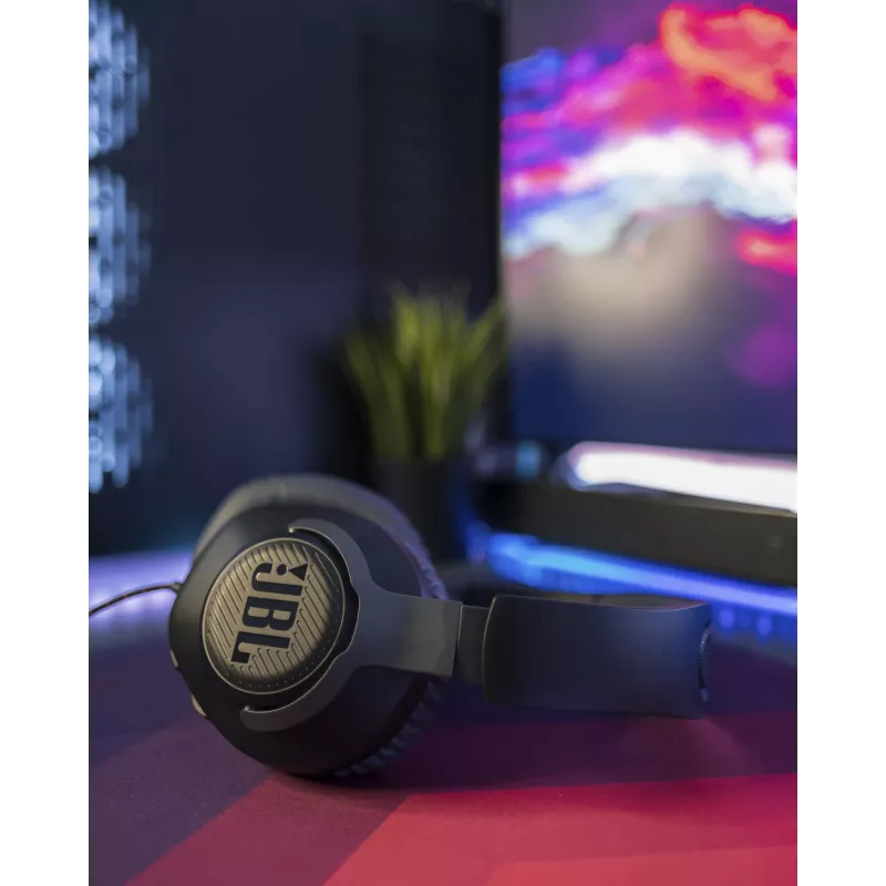 JBL Quantum 100 μαύρο, ενσύρματο, gaming, 20 - 20000 Hz, 216 g, ακουστικά, μαύρο