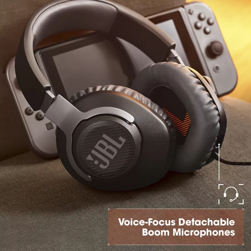 JBL Quantum 100 μαύρο, ενσύρματο, gaming, 20 - 20000 Hz, 216 g, ακουστικά, μαύρο