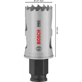 Πριονωτή κορόνα Bosch PRO Multi Material PC Plus 44/27 mm — μεμονωμένο, για δράπανο, Ø27 mm