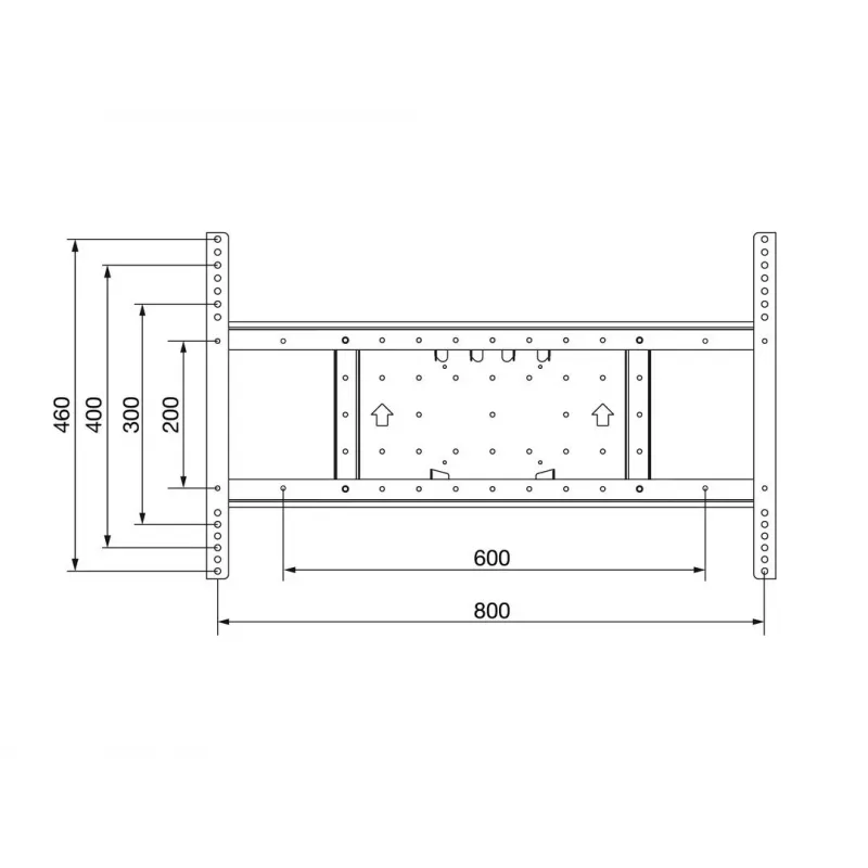 Σετ επέκτασης Multibrackets M VESA Σετ επέκτασης Tilt & Turn 800x400