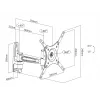 Multibrackets M VESA Flexarm 360 II Βάση Μαύρο 75 100 200