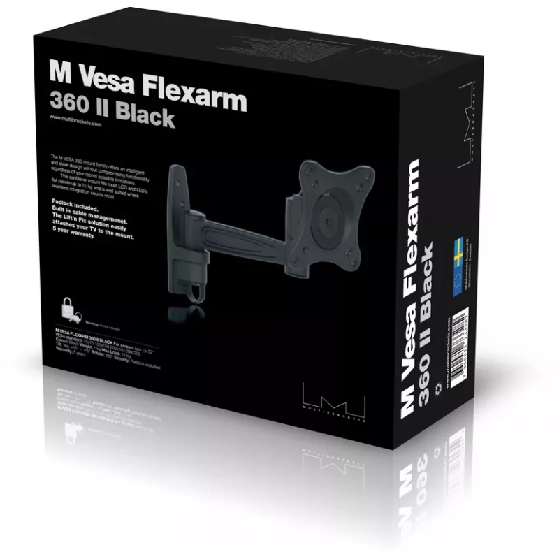 Multibrackets M VESA Flexarm 360 II Βάση Μαύρο 75 100 200