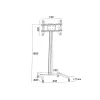 Βάση οθόνης Multibrackets M Display Stand 180 Single Μαύρο