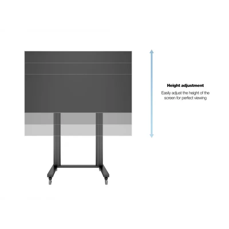 Multibrackets M Public Display Stand 210 Dual Pillar Wheelbase Μαύρο
