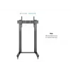 Multibrackets M Public Display Stand 210 Dual Pillar Wheelbase Μαύρο