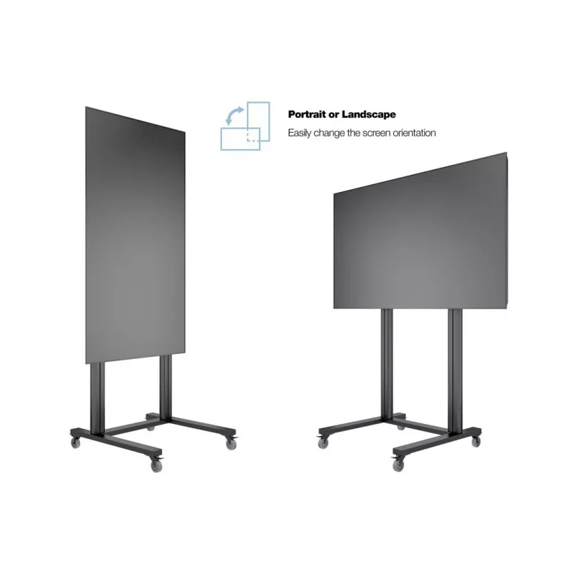 Multibrackets M Public Display Stand 210 Dual Pillar Wheelbase Μαύρο