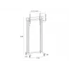 Multibrackets M Public Display Stand 210 Dual Pillar Wheelbase Μαύρο