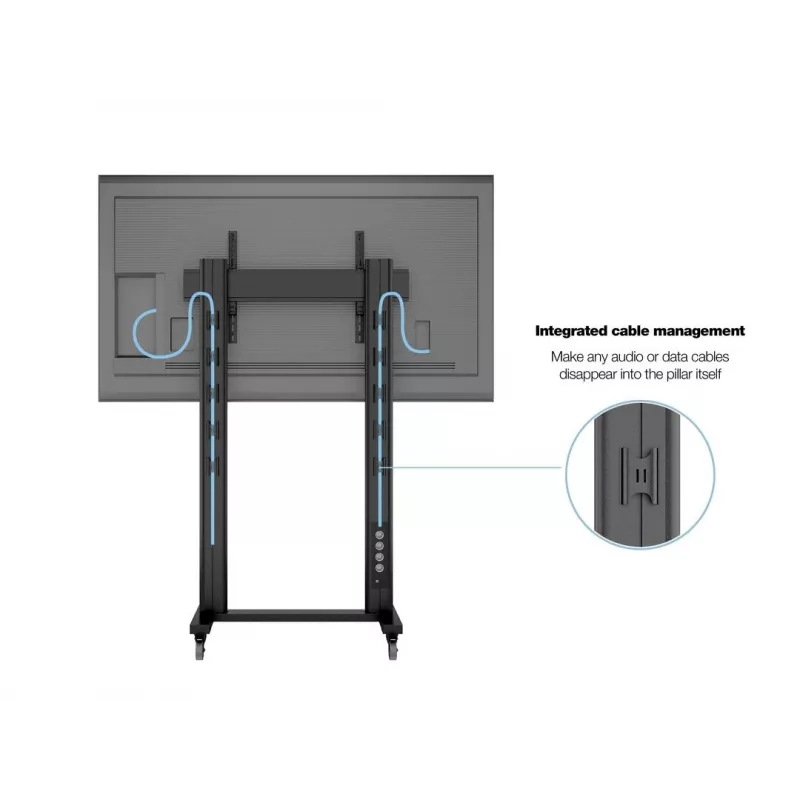 Multibrackets M Public Display Stand 210 Dual Pillar Wheelbase Μαύρο