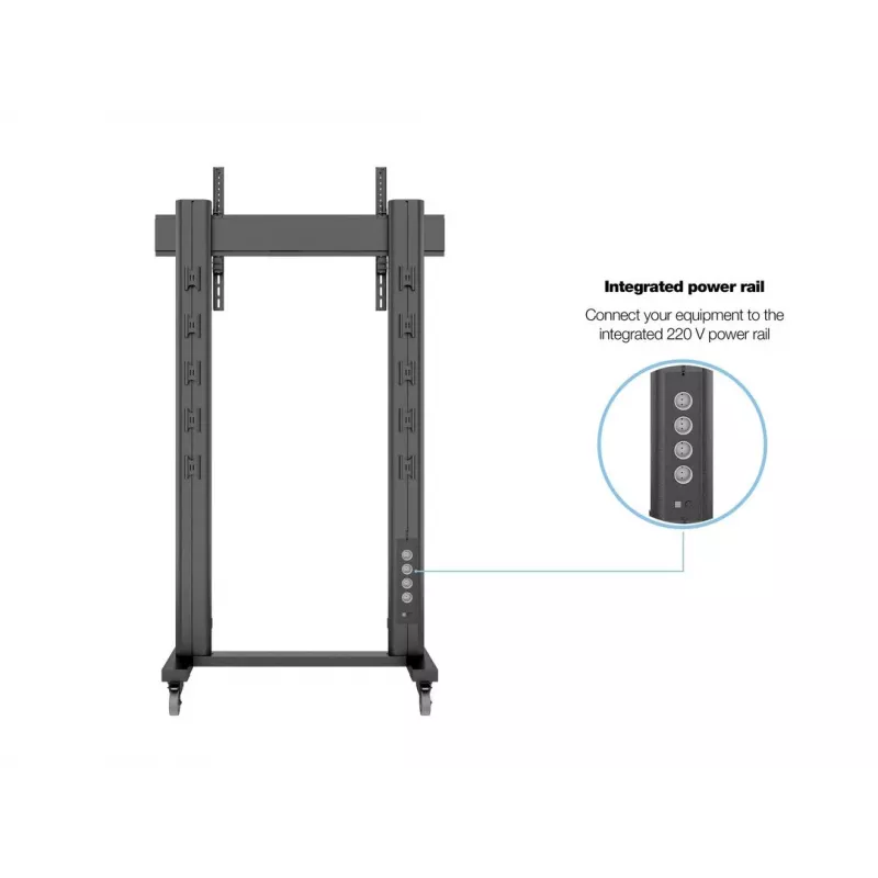 Multibrackets M Public Display Stand 210 Dual Pillar Wheelbase Μαύρο