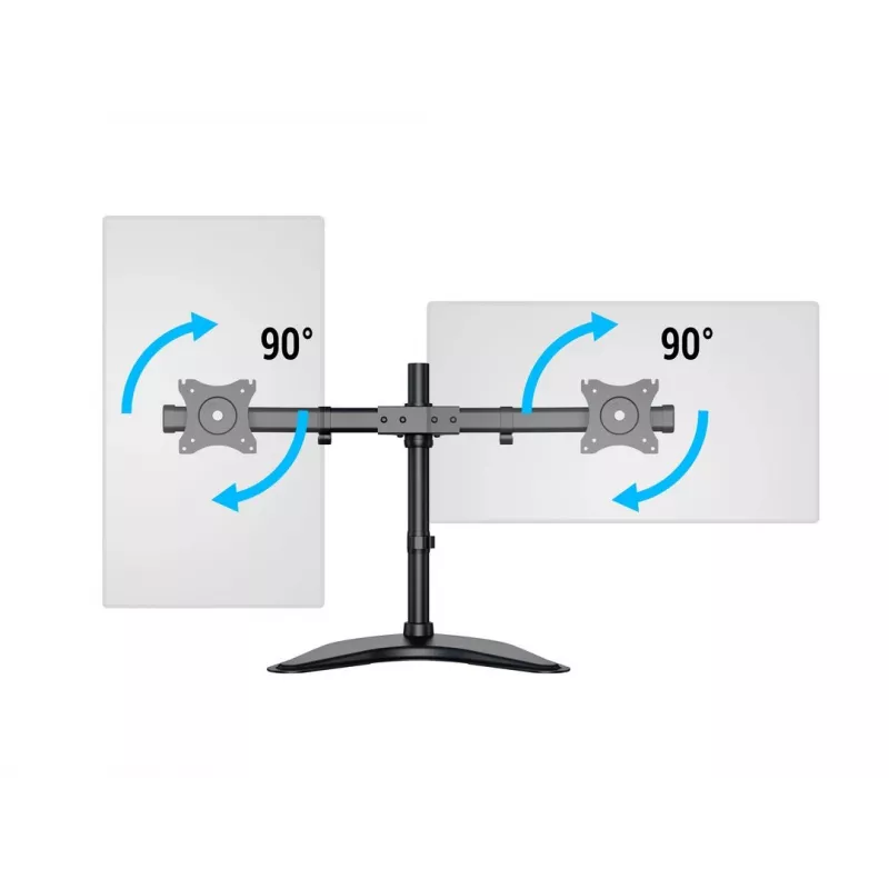 Multibrackets M Deskstand Basic Dual, Ελεύθερο, 16 kg, 38.1 cm (15 ίντσες), 68.6 cm (27 ίντσες), 100 x 100 mm, Μαύρο