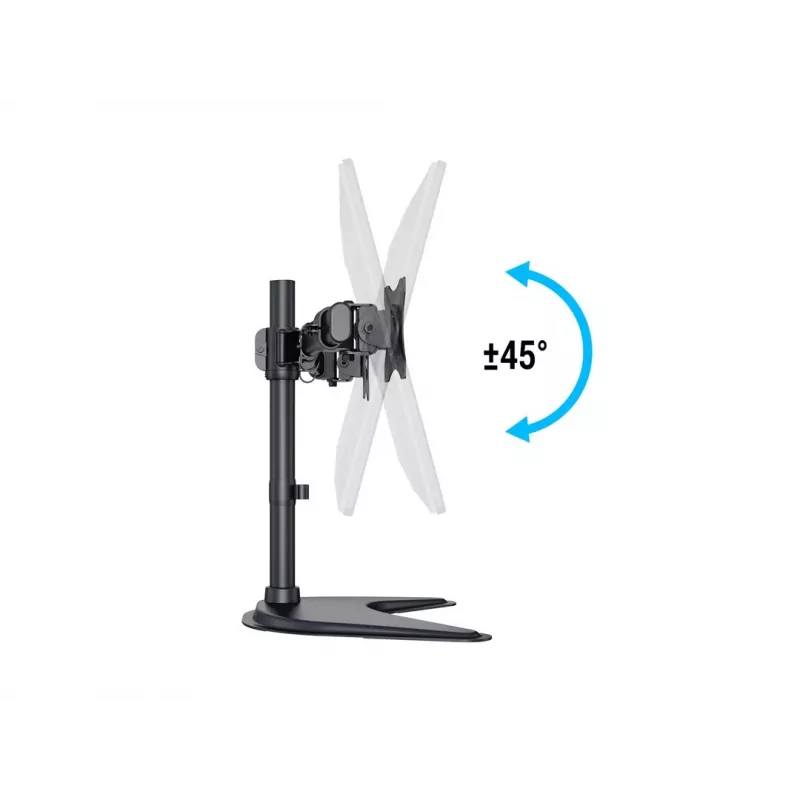 Multibrackets M Deskstand Basic Dual, Ελεύθερο, 16 kg, 38.1 cm (15 ίντσες), 68.6 cm (27 ίντσες), 100 x 100 mm, Μαύρο