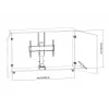 Multibrackets M Μοτοριζόμενη βάση TV Large αντοχή 50 kg οθόνες 37-65 ιντσών