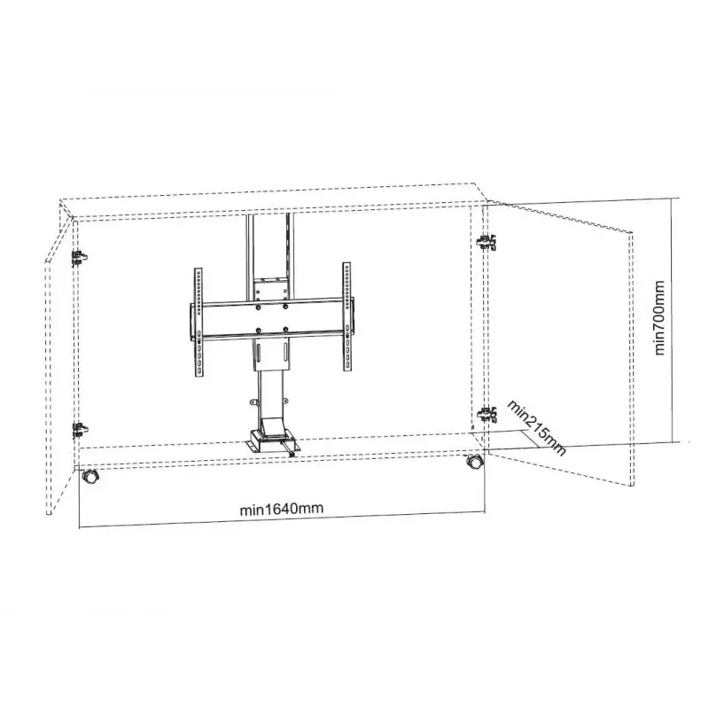 Multibrackets M Μοτοριζόμενη βάση TV Large αντοχή 50 kg οθόνες 37-65 ιντσών