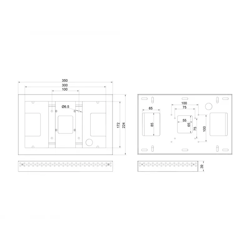 Multibrackets M Pro Series - Θήκη 13 ιντσών QB13R & QB13R-T Λευκό