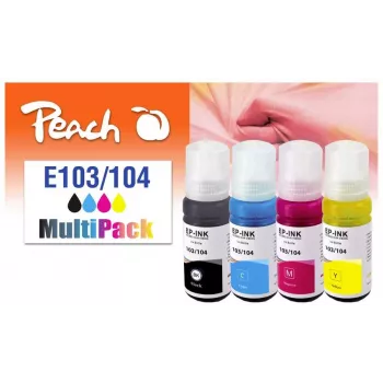 Peach 321330 Μελανοδοχείο 4 τεμ. Συμβατό Standard yield Μαύρο, Cyan, Magenta, Κίτρινο