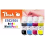 Peach 321330 Μελανοδοχείο 4 τεμ. Συμβατό Standard yield Μαύρο, Cyan, Magenta, Κίτρινο