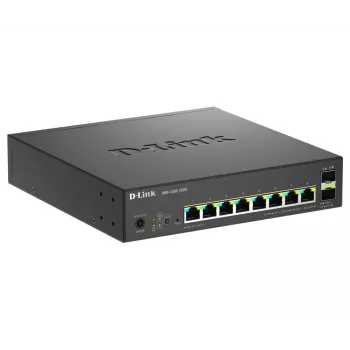 D-Link Διακόπτης 10 θυρών Multi-Gigabit Smart Managed PoE+ με 8 θύρες Multi-Gigabit 2.5G PoE και 2 θύρες 10G SFP+