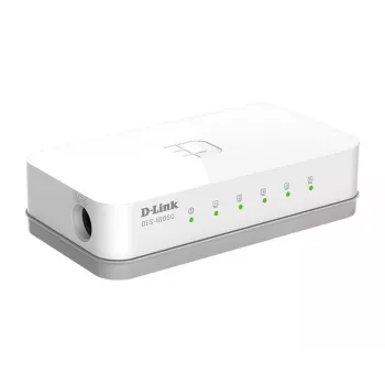 D-Link ES-1005C/E Unmanaged Fast Ethernet (10/100) Desktop Λευκό