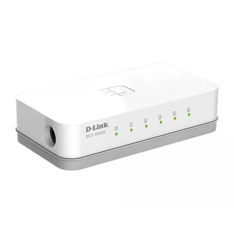 D-Link ES-1005C/E Unmanaged Fast Ethernet (10/100) Desktop Λευκό