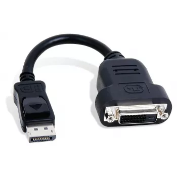 Matrox CAB-DP-DVIF Προσαρμογέας καλωδίου βίντεο 0,2 m DisplayPort DVI-D Μαύρο