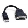 Matrox CAB-DP-DVIF Προσαρμογέας καλωδίου βίντεο 0,2 m DisplayPort DVI-D Μαύρο