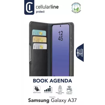 Cellularline Book Agenda 2 - Galaxy A37 Θήκη βιβλίου από συνθετικό δέρμα…