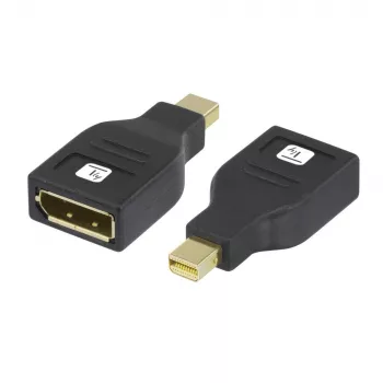 Techly IADAP DP-MDP2 Προσαρμογέας καλωδίου/προσαρμογέας DisplayPort Mini DisplayPort Μαύρο