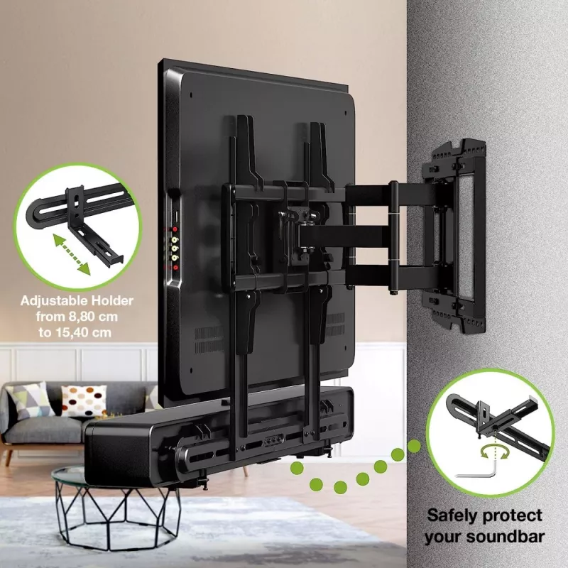 Techly Βάση στήριξης τοίχου για ηχόμπαρα Max VESA 600x400