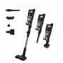 Hoover HF1P10PX 011 Επαναφορτιζόμενη σκούπα Ξηρό Αφρός, Μικρο Χωρίς σακούλα 0,7 l 165 W Μαύρο, Τιρκουάζ 22 Ah