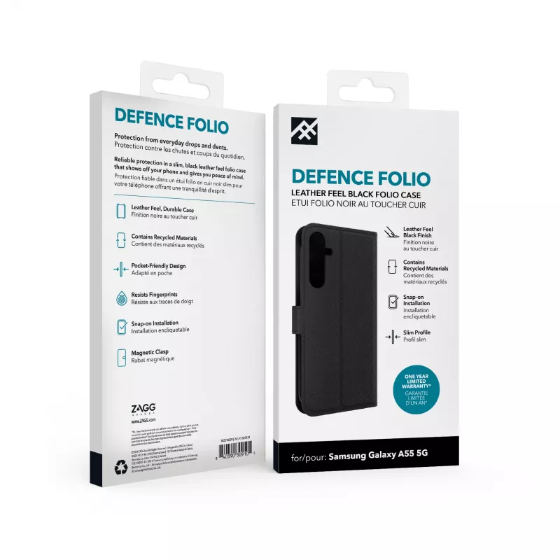 IFROGZ Defence Folio Θήκη κινητού 16,8 cm (6,6 ίντσες) Μαύρο