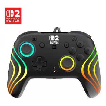 Gamepad Turtle Beach Afterglow Wave μαύρο ενσύρματο RGB gamepad για Nintendo Switch / Switch 2, USB-C, καλώδιο 3 m
