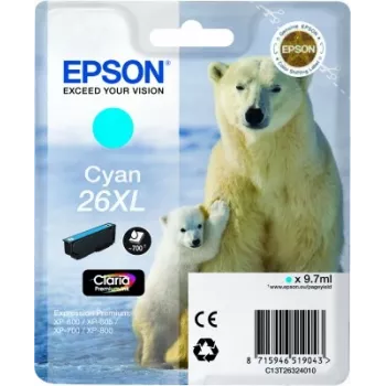 Epson Polar bear μονή συσκευασία cyan 26XL Claria Premium Ink