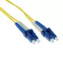 ACT 25 μέτρα LSZH Singlemode 9/125 OS2 καλώδιο οπτικής ίνας patch Duplex με βύσματα LC