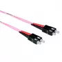 ACT 5 μέτρα LSZH Multimode 50/125 OM4 καλώδιο patch οπτικής ίνας Duplex με βύσματα SC