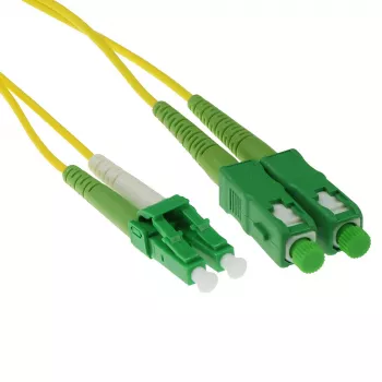 ACT 3 μέτρα LSZH μονότροπο 9/125 OS2 duplex καλώδιο patch οπτικής ίνας με βύσματα LC/APC8 και SC/APC8