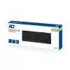 ACT Business πληκτρολόγιο USB (Qwerty/US-Layout), Full-Size (100 %), ενσύρματο, USB, μεμβράνης, QWERTY, μαύρο