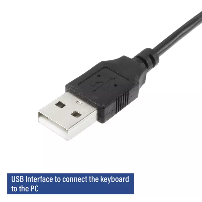 ACT Business πληκτρολόγιο USB (Qwerty/US-Layout), Full-Size (100 %), ενσύρματο, USB, μεμβράνης, QWERTY, μαύρο