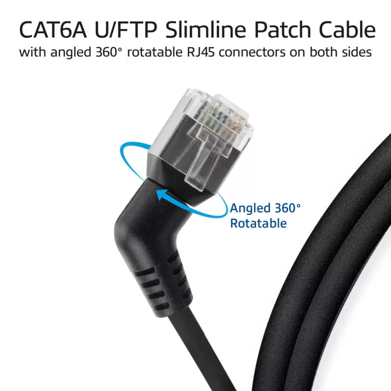 Καλώδιο δικτύου ACT DD1901 Cat6 U/FTP (STP) 1 m RJ-45 μαύρο