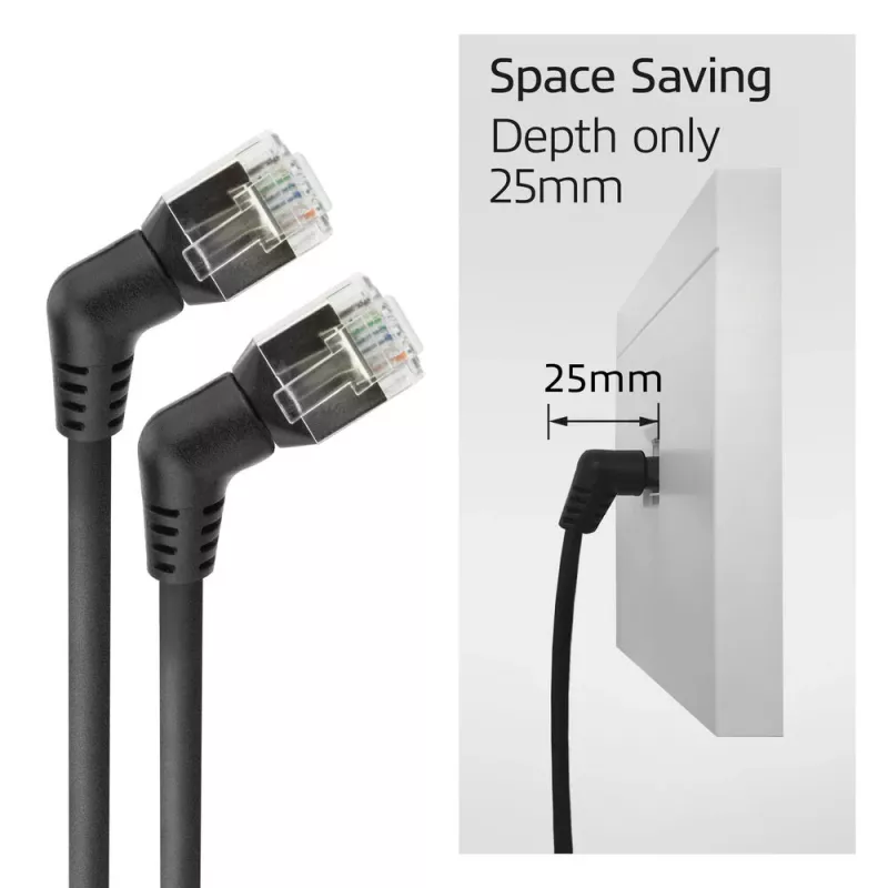 Καλώδιο δικτύου ACT DD1901 Cat6 U/FTP (STP) 1 m RJ-45 μαύρο