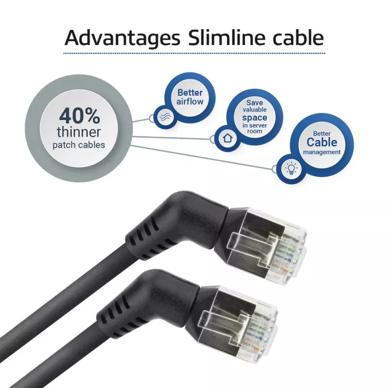 Καλώδιο δικτύου ACT DD1901 Cat6 U/FTP (STP) 1 m RJ-45 μαύρο