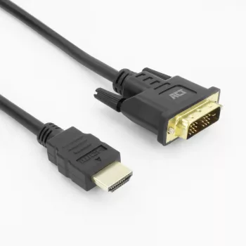 ACT AK3736 αντάπτορας καλωδίου βίντεο 3 m HDMI Type A (Standard) DVI-D μαύρο